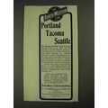 1903 The North-Western Line Ad - Portland