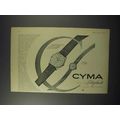 1960 Cyma Autorotor, Model 901 Watch Ad!