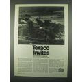1967 Texaco Oil Ad - Invites The Motorists