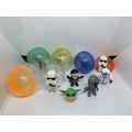 100 X Toy Filled capsules STAR WARS baby Yoda M...