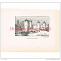 Entrance Towers, Carcassonne, France, Book Illu...