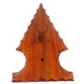 Vintage Wooden Arrowhead Elk Clock Face 12" Arr...