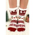 Fiery Red Cartoon Santa Claus Christmas Fleece ...