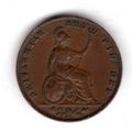 Great Britain. Victoria. Farthing 1838. dy19484