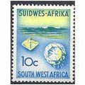 South West Africa 1961 SG180 10c Blue & Yellow-...