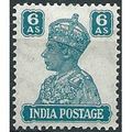 India 1941 SG274 6a Turquoise-Green Mounted Min...