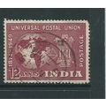 india stamps used sg328 air sg 328 blnt corner upu