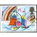 1989 Greetings Booklet Stamps, 19p, Yatchs. Ver...