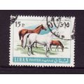 LEBANON 1967 ANIMALS AND FISHES 15p HORSES SG 9...