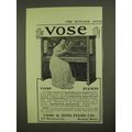 1909 Vose Pianos Ad
