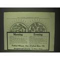 1912 Quaker Oats Puffed Wheat and Puffed Rice C...