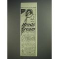 1913 Hinds Cream Ad - It Is The Daily Use
