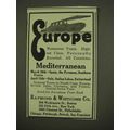 1912 Raymond & Whitcomb Cruise Ad - Europe