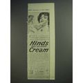 1913 Hinds Cream Ad - Soft, Smooth Skin