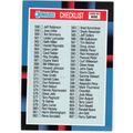 1988 Donruss Baseball Checklist unmarked card #600