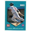 1992 Topps Magazine baseball TM69 Terry Pendlet...