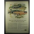 1955 Chevrolet Ad - Bel Air Convertible; Two-Ten Handyman; Bel Air Sport Coupe