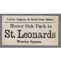 LONDON BRIGHTON & SOUTH COAST RAILWAY LUGGAGE L...