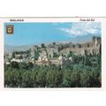 Malaga Alcazaba Spain Postcard used creased