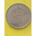 Umlaufmünze Spanien 25 Peseta 1975 im Stern 77