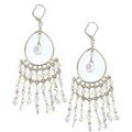 Chandelier Clear Beaded Earring - Clear - ER-WE...