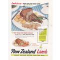 1957 NEW ZEALAND LAMB MAGAZINE ADVERT