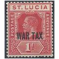 St. Lucia 1916 SG90 1d Scarlet WAR TAX Mounted ...