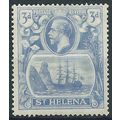 St Helena 1923 SG101 3d Blue Mounted Mint.. .