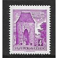 AUSTRIA 1957 BUILDINGS 4s VIOLET VIENNA GATE HA...