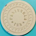 Peninsula Inn. $1 Vintage Casino Chip. San Mate...