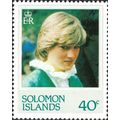 SOLOMON ISLANDS, Princess Diana, green 1982, 40c