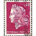 FRANCE, Marianne of Cheffer, lilac-red 1969, 0....