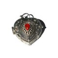 Sterling Silver Heart Prayer Box Carnelian Pendant