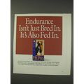 1991 Purina Hi Pro Dog Food Ad - Endurance Fed In