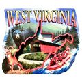 West Virginia Montage Artwood Fridge Magnet