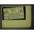 1959 The Rivalry Play Ad - Vivid! Exhilarating! A Stirring Piece of Work