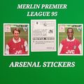 1994/95 Merlin Premier League Stickers ARSENAL ...