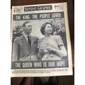 VINTAGE ORIGINAL SUNDAY GRAPHIC NEWSPAPER FEB 1...