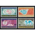 St. Vincent Gren Centenary of UPU 4v 1974 MNH S...