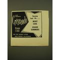 1961 Gene Norman's Crescendo Ad - Mort Sahl Joa...