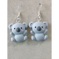 Novelty Koala Bear Dangle Earrings Boho, Hippie, Festival, Kitsch