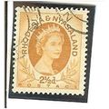 Rhodesia & Nyasaland 1956 2½d Ochre Used SG 3a ...