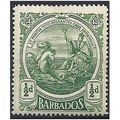 Barbados 1916 SG182 1/2d Green Mounted Mint ..