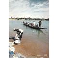 Africa - on the river bank, washing clothes, bo...