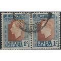 South Africa 1937 SG75bw 1/- Red-Brown & Turquo...