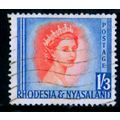 RHODESIA AND NYASALAND 1954 SG 10 1s 3d RED ORA...