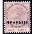 Dominica Sg R4 1d Lilac wmk C CA Revenue fine m...