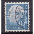 GERMANY 1954 HEUSS 30pf BLUE VALUE USED SG1113 #2