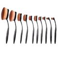 Beauty Experts Set of 10 Oval Beauty Brushes[ B...