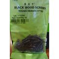 BLACK WOOD SCREWS JAPANNED ROUND HEAD / SLOTTED...